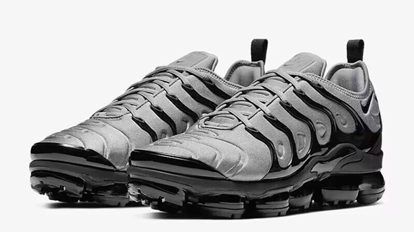 Men's Air VaporMax Plus Gray/Black Shoes 013